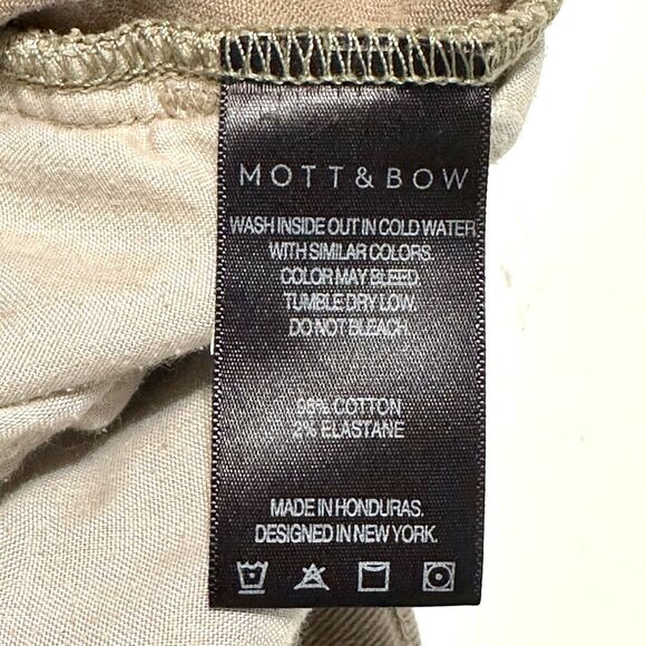 Mott & Bow Jeans Mens 38x30 Slim Merc Green Denim Straight Leg Stretch Casual - Picture 14 of 16
